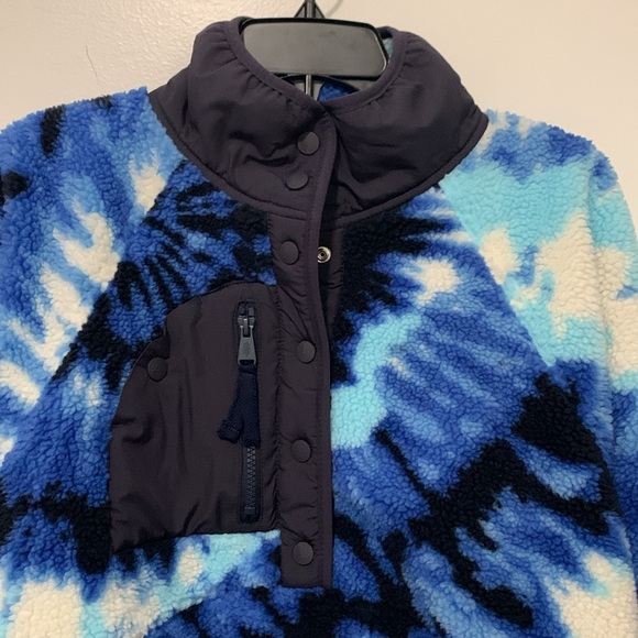 NWT FP MOVEMENT Rocky Ridge Hit The Slopes Printed Pullover Ocean Tie Dye Combo - Picture 5 of 7
